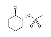 Cyclohexanol, 2-chloro-, methanesulfonate, trans Structure