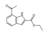 ethyl 7-acetyl-1H-indole-2-carboxylate Structure