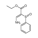 ethyl 3-amino-2-(benzenesulfinyl)prop-2-enoate结构式