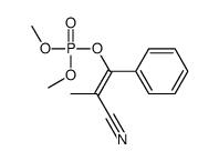 (2-cyano-1-phenylprop-1-enyl) dimethyl phosphate结构式