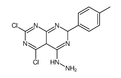 5,7-dichloro-4-hydrazino-2-(4-methylphenyl)-2,4a-dihydropyrimido[4,5-d]pyrimidine Structure