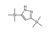 trimethyl-(3-trimethylsilyl-1H-pyrazol-5-yl)silane Structure