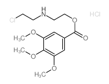 2-(2-chloroethylamino)ethyl 3,4,5-trimethoxybenzoate结构式