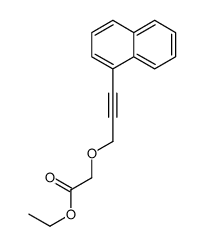 ethyl 2-(3-naphthalen-1-ylprop-2-ynoxy)acetate结构式