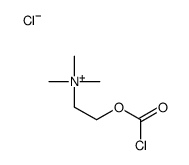 2-carbonochloridoyloxyethyl(trimethyl)azanium,chloride结构式