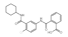 2-({4-Chloro-3-[(cyclohexylamino)carbonyl]-anilino}carbonyl)benzoic acid图片