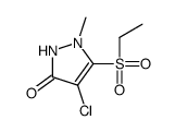 4-chloro-3-ethylsulfonyl-2-methyl-1H-pyrazol-5-one Structure