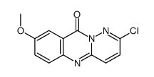 2-chloro-8-methoxy-pyridazino[6,1-b]quinazolin-10-one结构式