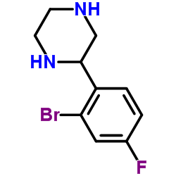 2-(2-Bromo-4-fluorophenyl)piperazine图片