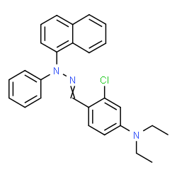 2-chloro-4-(diethylamino)benzaldehyde 1-naphthylphenylhydrazone picture