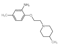 5-Methyl-2-[2-(4-methyl-piperidin-1-yl)-ethoxy]-phenylamine图片