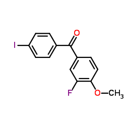 (3-Fluoro-4-methoxyphenyl)(4-iodophenyl)methanone structure