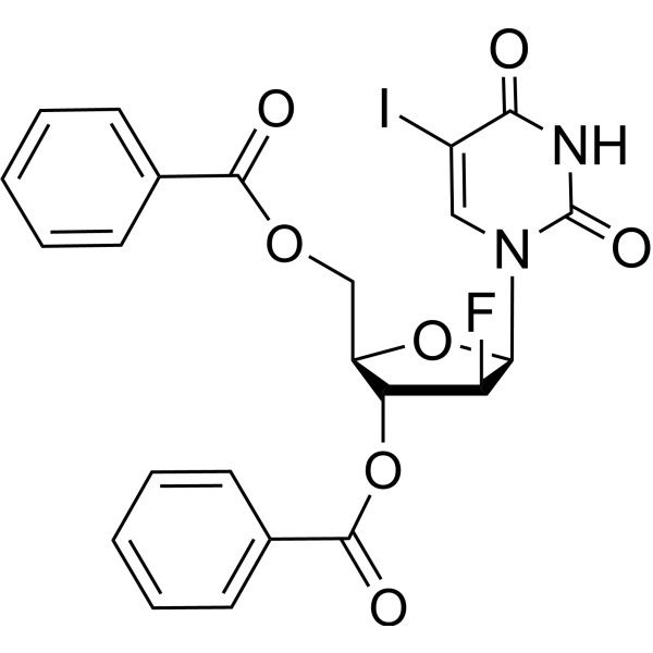 3',5'-Di-O-benzoyl fialuridine Structure