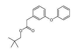 2,2-dimethylpropyl 2-(3-phenoxyphenyl)acetate结构式