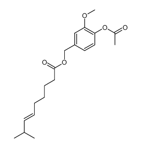 4-acetoxy-3-methoxybenzyl (E)-8-methyl-6-nonenoate Structure