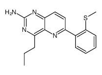 4-n-propyl-6-(2-(methylthio)phenyl)pyrido[3,2-d]pyrimidin-2-ylamine结构式