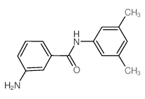 3-氨基-n-(3,5-二甲基苯基)苯甲酰胺结构式