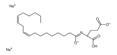 disodium,(2S)-2-[[(9Z,12Z)-octadeca-9,12-dienoyl]amino]pentanedioate结构式