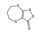 6,7-dihydro-5H-dithiolo[3,4-b][1,4]dithiepine-3-thione结构式