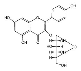 kaempferol-3-O-D-glucopyranoside Structure