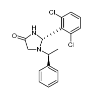 (2S)-(2,6-Dichlorophenyl)-1-((1S)-1-phenylethyl)tetrahydro-1H-imidazol-4-one Structure