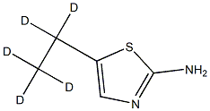 2-Amino-5-(ethyl-d5)-thiazole结构式