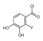 Benzoyl chloride, 2-fluoro-3,4-dihydroxy- (9CI) structure