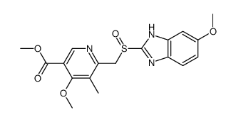 2-[(4-METHOXY-5-METHOXYCARBONYL-3-METHYL-2-PYRIDINYL)-METHYLSULFINYL]-5-METHOXYBENZIMIDAZOLE structure