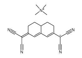 METHANAMINIUM, N,N,N-TRIMETHYL-, SALT WITH [7-(DICYANOMETHYLENE)-3,4,4A,5,6,7-HEXAHYDRO-2-NAPHTHALENYL]PROPANEDINITRILE (1:1) picture