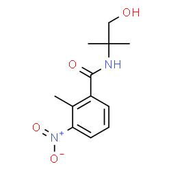 N-(1-hydroxy-2-methyl-propan-2-yl)-2-methyl-3-nitro-benzamide Structure