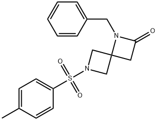 6-[(4-Methylphenyl)sulfonyl]-1-benzyl-1,6-diazaspiro[3.3]heptan-2-one structure