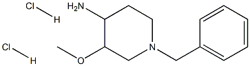 1-Benzyl-3-methoxy-piperidin-4-ylamine dihydrochloride structure