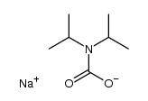 sodium diisopropylcarbamate Structure