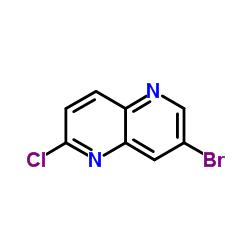 7-溴-2-氯-1,5-萘啶结构式