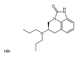 (R)-5-(dipropylamino)-5,6-dihydro-4H-imidazo<4,5-1-ij>quinolin-2(1H)-one hydrobromide Structure