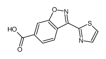 3-(噻唑-2-基)苯并[d]异噻唑-6-羧酸结构式