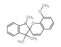 螺[1,3,3-三甲基吲哚-(8'-甲氧基苯并二氢吡喃)]结构式