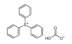 hydrogen carbonate,triphenylsulfanium Structure