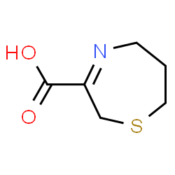 1,4-Thiazepine-3-carboxylicacid,2,5,6,7-tetrahydro-(9CI) Structure