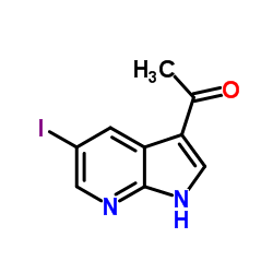 1-(5-Iodo-1H-pyrrolo[2,3-b]pyridin-3-yl)ethanone Structure