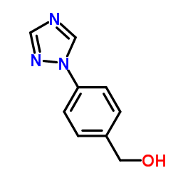 4-(1H-1,2,4-三唑-1-基)苄醇结构式