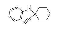 N-(1-Ethinylcyclohexyl)anilin结构式