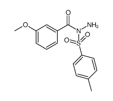 N-(3-methoxybenzoyl)-4-methylbenzenesulfonohydrazide结构式