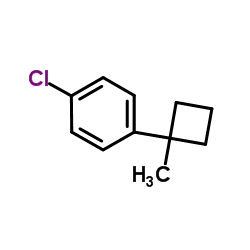 1-Chloro-4-(1-methylcyclobutyl)benzene Structure