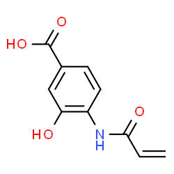 Benzoic acid, 3-hydroxy-4-[(1-oxo-2-propenyl)amino]- (9CI) Structure