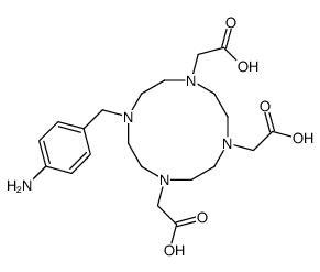 2-[4-[(4-aminophenyl)methyl]-7,10-bis(carboxymethyl)-1,4,7,10-tetrazacyclododec-1-yl]acetic acid Structure