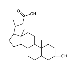 24-norlithocholic acid Structure