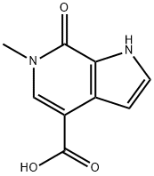 6-甲基-7-氧代-6,7-二氢-1H-吡咯并[2,3-c]吡啶-4-羧酸结构式