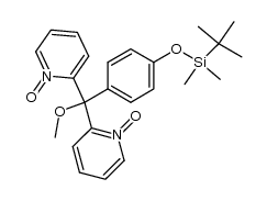 2,2'-((4-((tert-butyldimethylsilyl)oxy)phenyl)(methoxy)methylene)bis(pyridine 1-oxide) Structure