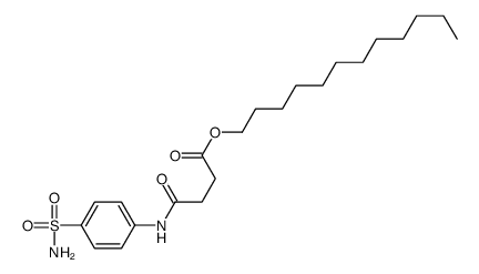 dodecyl 4-oxo-4-(4-sulfamoylanilino)butanoate结构式